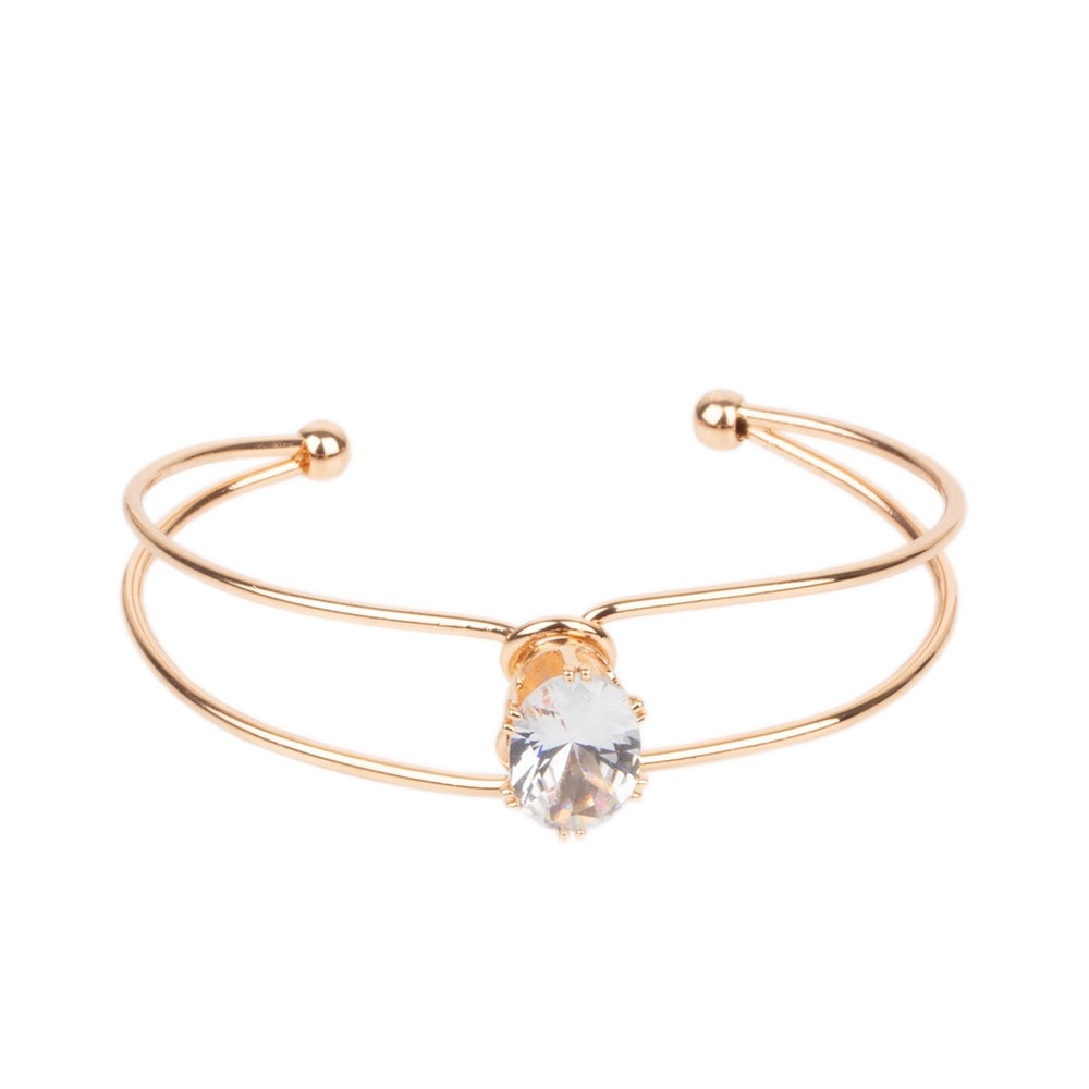 Wired Cuff Bracelet - Gold